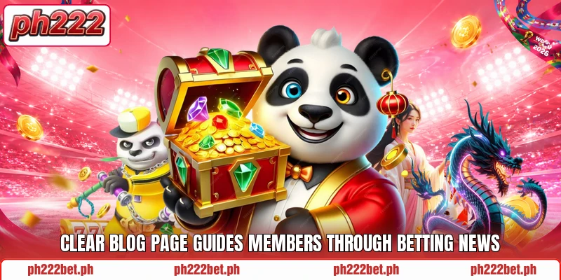 Clear blog page guides members through betting news Clear blog page guides members through betting news