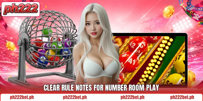 Clear rule notes for number room play
