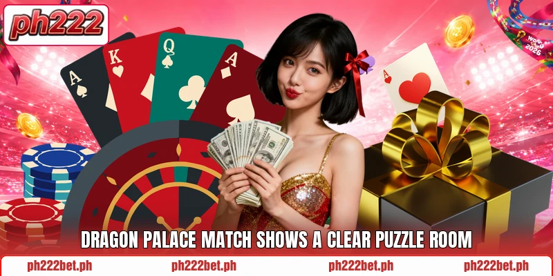 Dragon Palace Match shows a clear puzzle room Dragon Palace Match shows a clear puzzle room