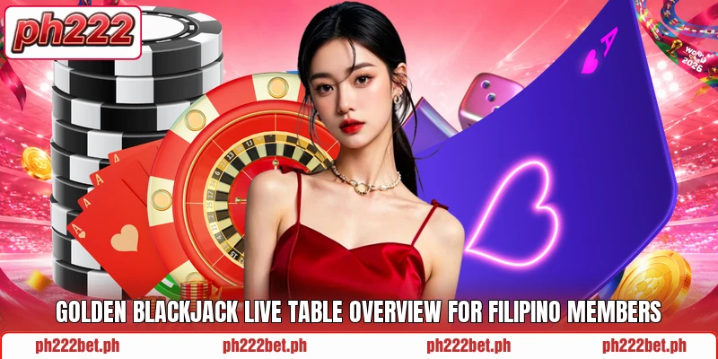 Golden Blackjack Live table overview for Filipino members