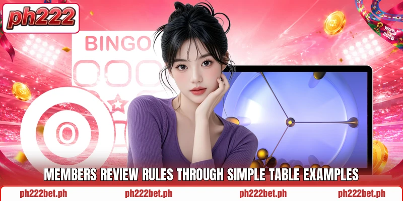 Members review rules through simple table examples Members review rules through simple table examples