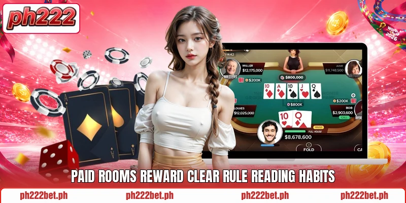 Paid rooms reward clear rule reading habits Paid rooms reward clear rule reading habits