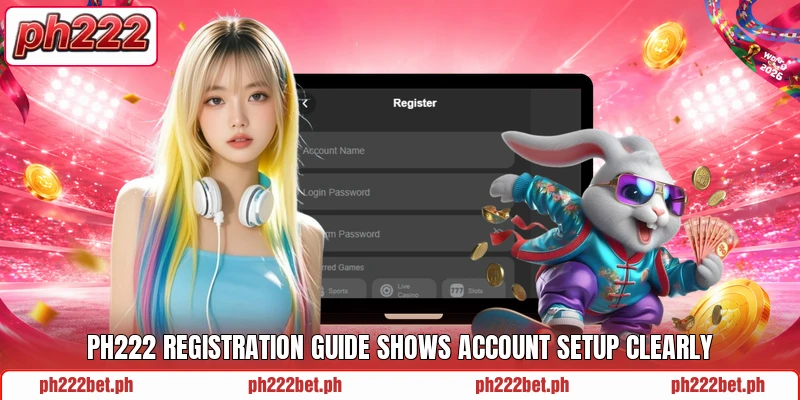 Ph222 registration guide shows account setup clearly Ph222 registration guide shows account setup clearly