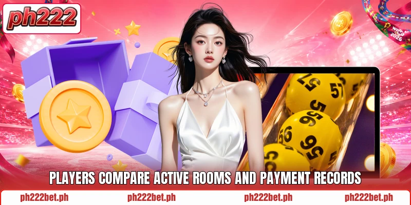 Players compare active rooms and payment records Players compare active rooms and payment records