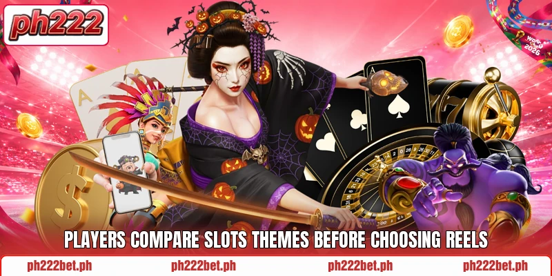 Players compare slots themes before choosing reels Players compare slots themes before choosing reels