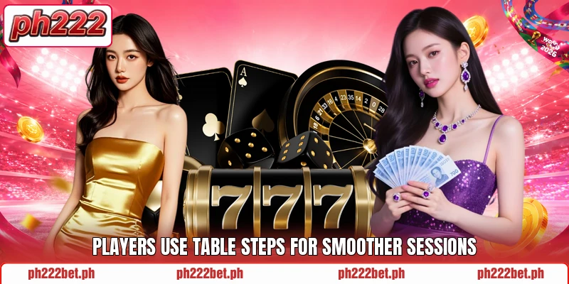 Players use table steps for smoother sessions