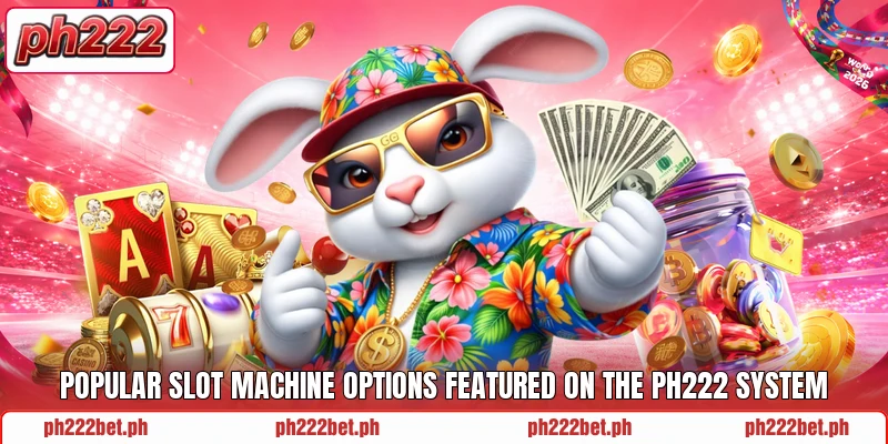 Popular slot machine options featured on the Ph222 system