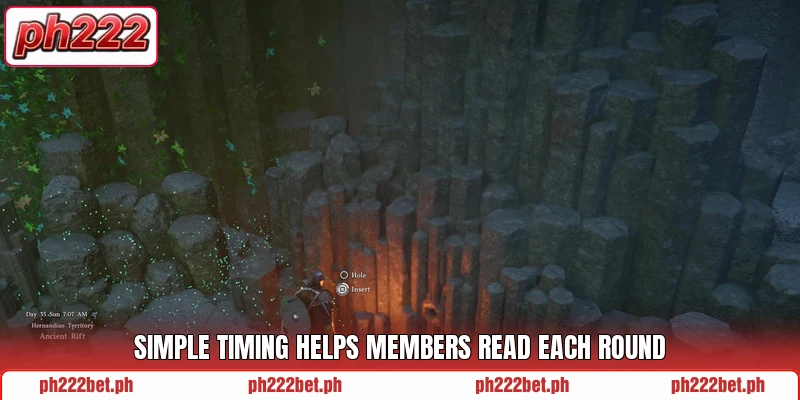 Simple timing helps members read each round Simple timing helps members read each round