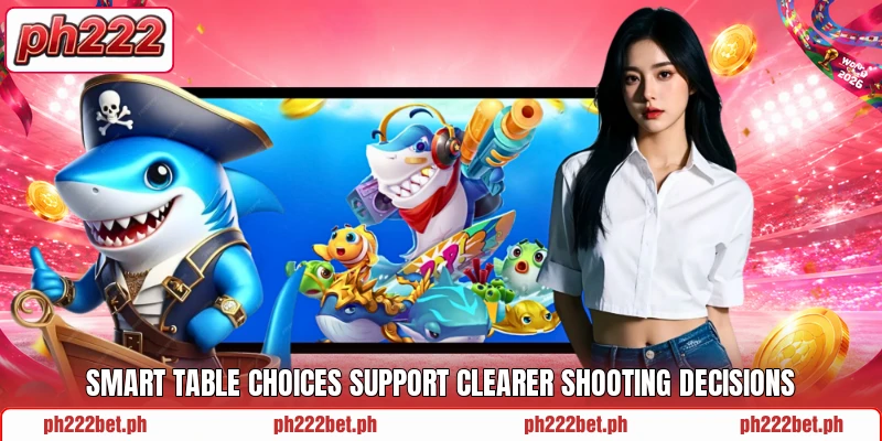 Smart table choices support clearer shooting decisions Smart table choices support clearer shooting decisions