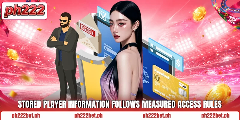 Stored player information follows measured access rules