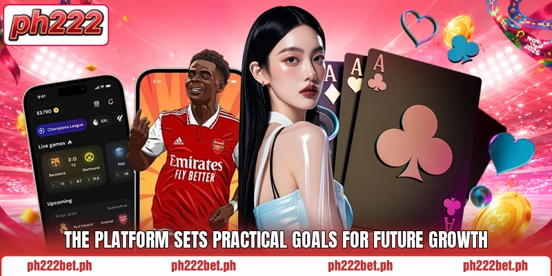 The platform sets practical goals for future growth The platform sets practical goals for future growth
