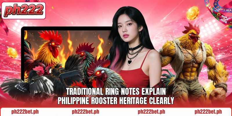 Traditional ring notes explain Philippine rooster heritage clearly Traditional ring notes explain Philippine rooster heritage clearly