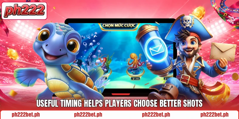 Useful timing helps players choose better shots Useful timing helps players choose better shots